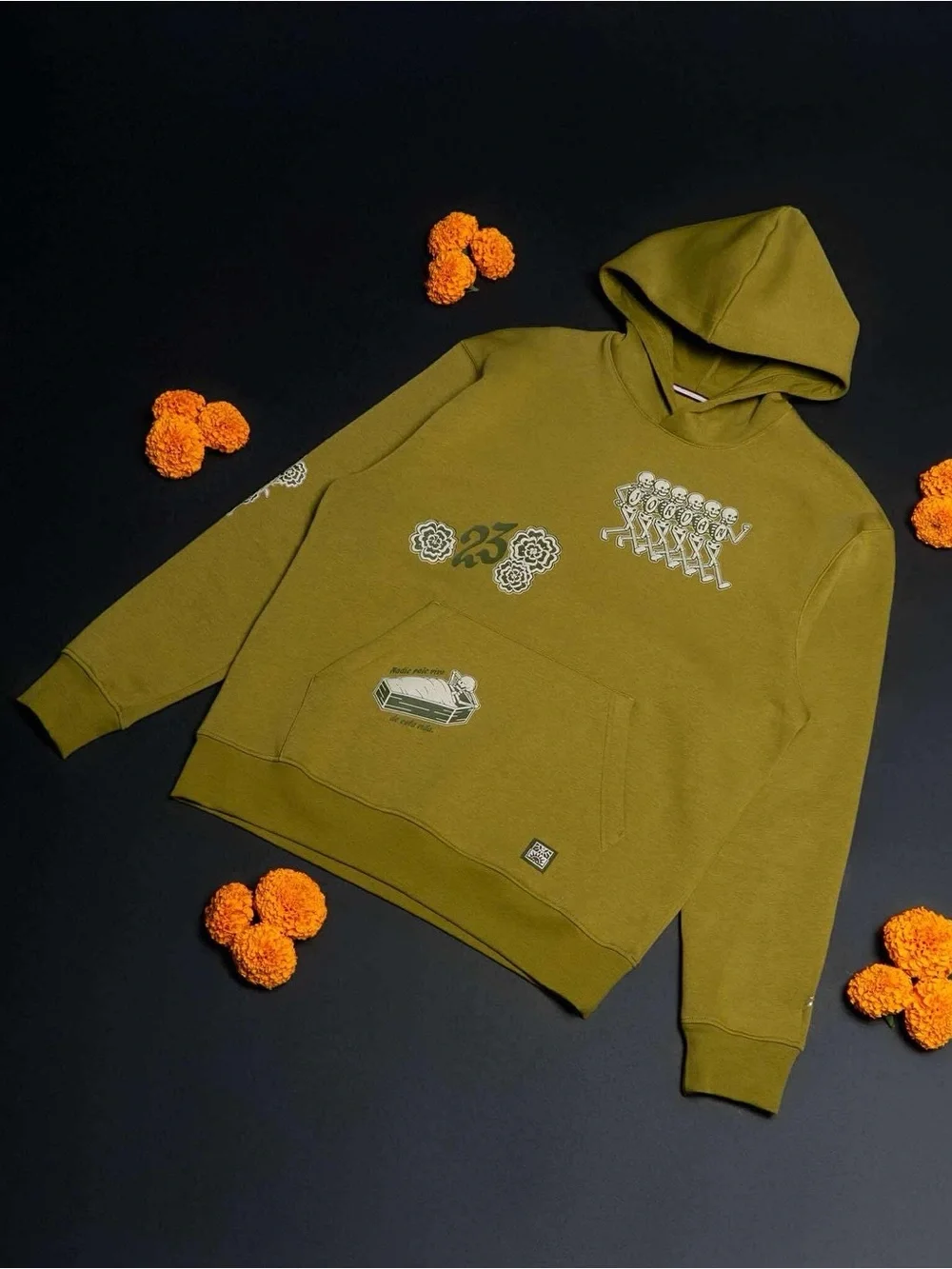Nike Air Jordan Brooklyn Dia de Los Muertos Fleece Pullover Sweatshirt Hoodie XL